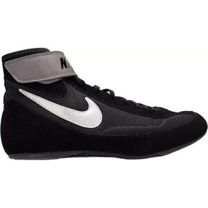 Nike Men's Speed Sweep VII Lace Up Wrestling Shoes Black/Silver Size 7.5